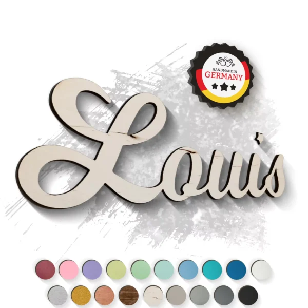 Individueller 3D-Schriftzug aus naturbelassenem Holz – Wandbuchstaben / Klebebuchstaben Dekoration Individueller 3D-Schriftzug aus naturbelassenem Holz – Wandbuchstaben / Klebebuchstaben