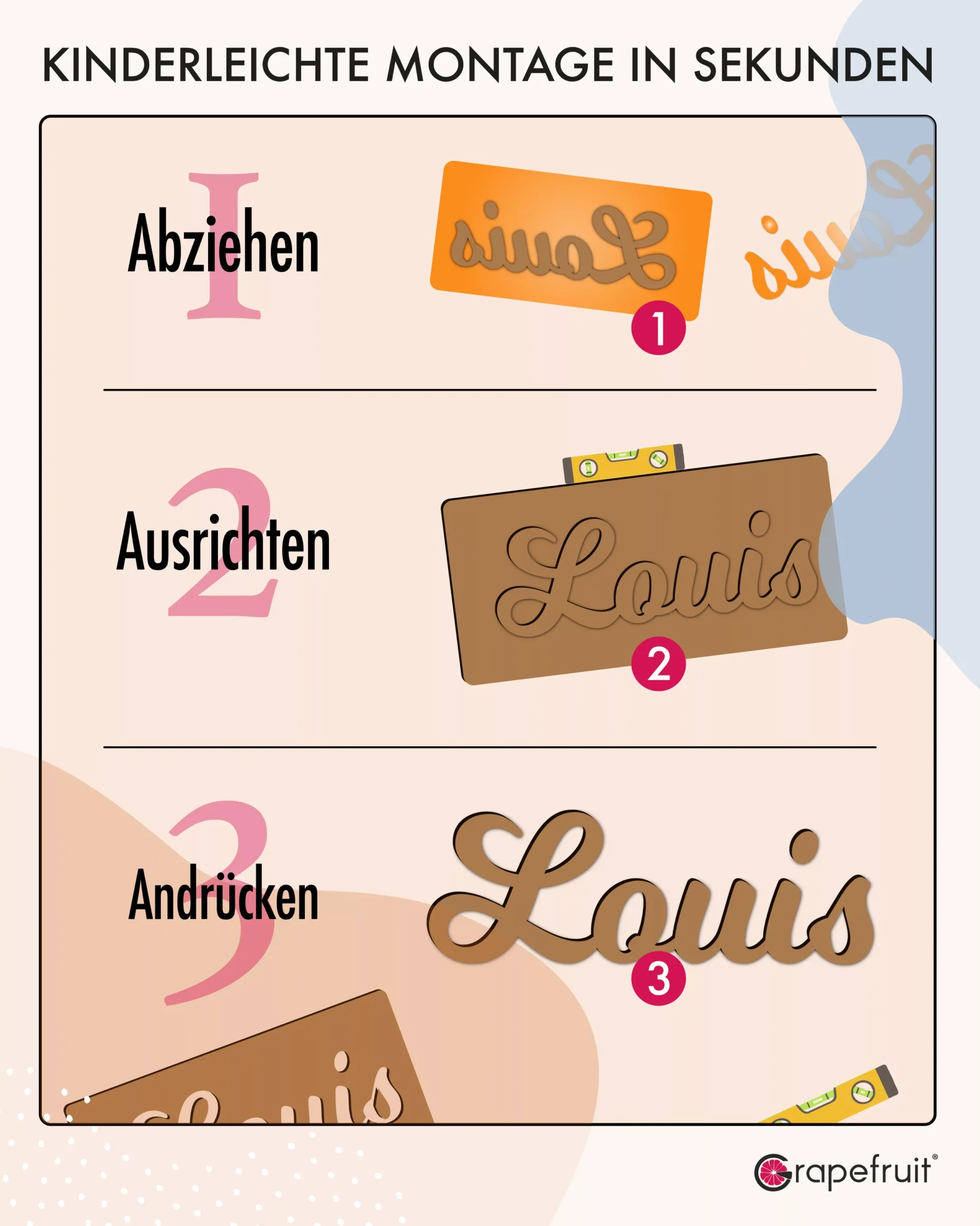 Individueller 3D-Schriftzug aus Holz Hellblau Schriftzüge Individueller 3D-Schriftzug aus Holz Hellblau