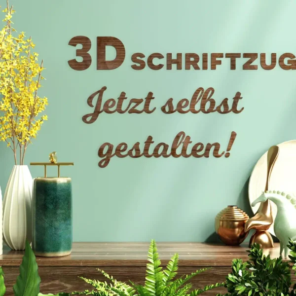 Individueller Wunschtext aus Holz in Wunschfarbe – 3D-Buchstaben Bestseller Individueller Wunschtext aus Holz in Wunschfarbe – 3D-Buchstaben