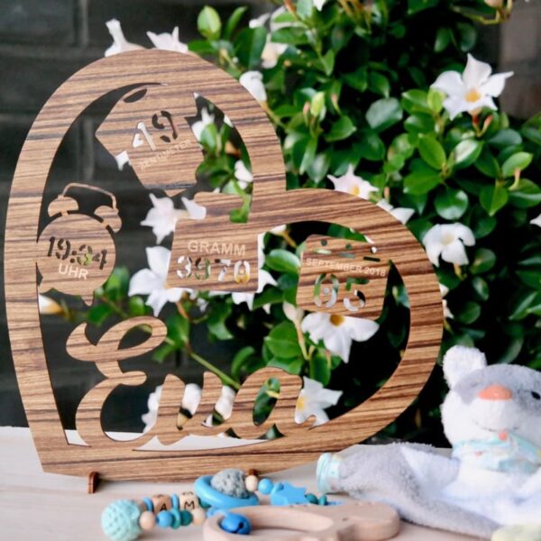 Erinnerung an Geburt Holz-Aufsteller mit Geburtsdaten Bestseller Erinnerung an Geburt Holz-Aufsteller mit Geburtsdaten