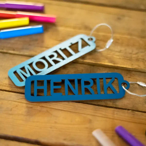 Geburt Schulranzen-Anhänger aus Holz