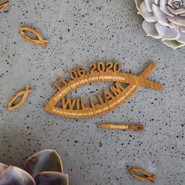Glaube Kommunionsgeschenk | Holz- Geschenk zur Kommunion Konfirmation