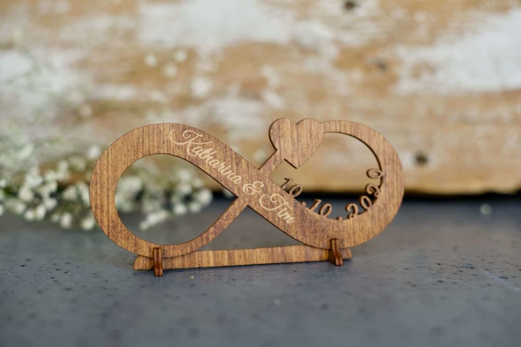 Unendlichkeit Geschenk zur Hochzeit aus Holz » Grapefruit® Holzdeko
