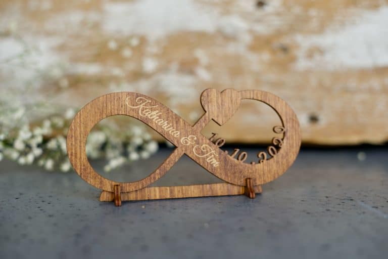 Unendlichkeit Geschenk zur Hochzeit aus Holz » Grapefruit® Holzdeko