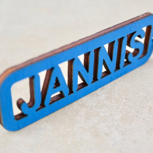 Geburt Schulranzen-Anhänger aus Holz