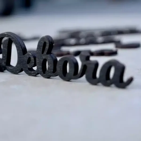 Hochzeitsdeko Tischkarten aus Holz – Platzkarten Namensschilder Hochzeit oder besondere Anlässe Schwarz