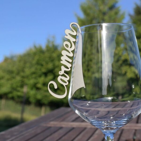 Hochzeitsdeko Namensschilder Hochzeit: 5 edle Tischkarten Platzkarten Namensschilder für Hochzeit Naturbelassen