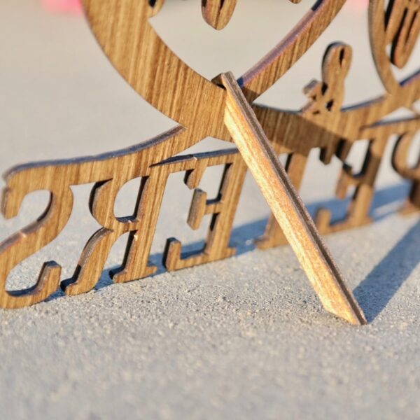 Hochzeit Mr&Mrs – Geschenk zur Hochzeit aus Holz