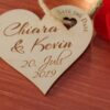 Verlobung 5er-Set Save The Date Karte aus Holz Gravur Hochzeit