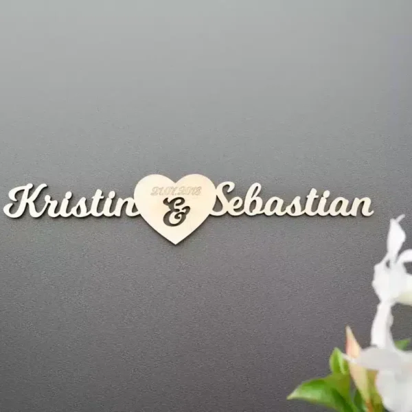 Hochzeit Individuelles Geschenk zur Hochzeit aus Holz – Jahrestag