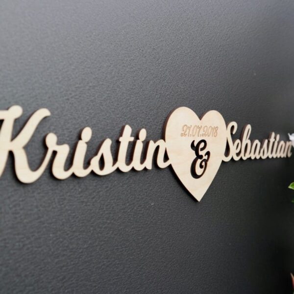 Hochzeit Individuelles Geschenk zur Hochzeit aus Holz – Jahrestag