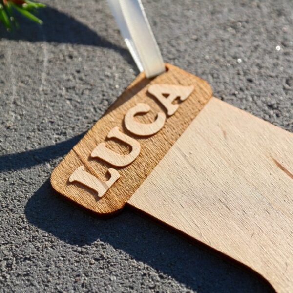 Weihnachten Weihnachtskugel mit Namen in Wunschfarbe– Weihnachtssocke – Christbaumkugel Christbaumschmuck Weihnachtsbaumkugel