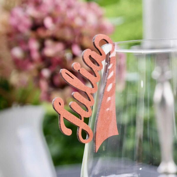 Tischkarten / Platzkarten für Geburtstage, Hochzeiten, Konfirmation & mehr Muster-Anforderung für Tischkarten