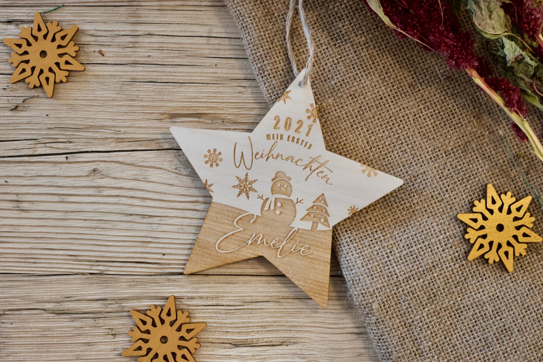 Weihnachtsstern – Mein erstes Weihnachten – wunderschöne Erinnerung Mein erstes Weihnachten Stern