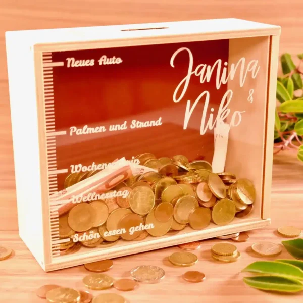 Spardose mit Sparzielen