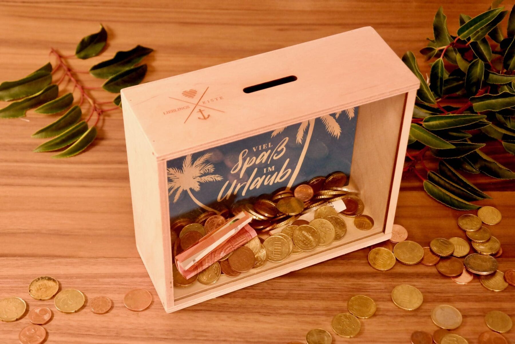 Sparkisten Lieblingskiste: Geldgeschenk als Spardose – Urlaub unter Palmen