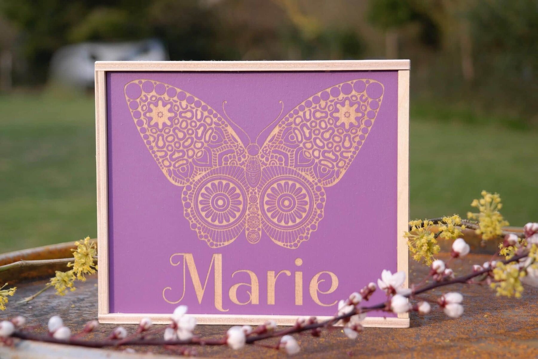 Spardose Holz Name Personalisiert