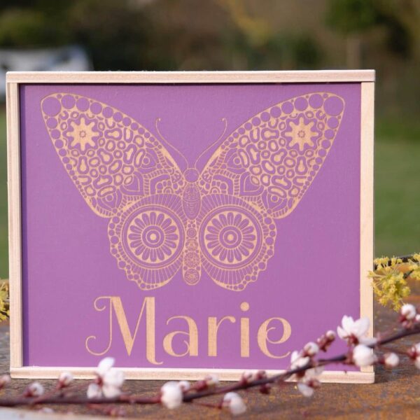 Spardose Holz Name Personalisiert