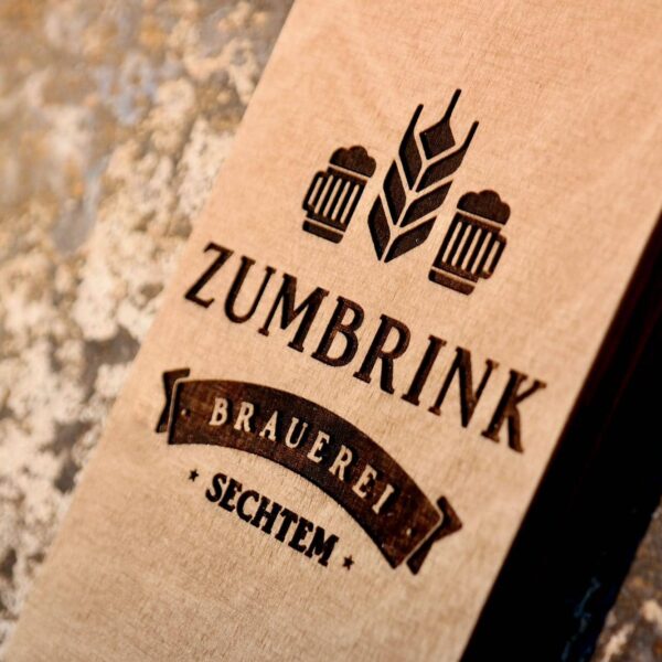 Wandflaschenöffner Holz Personalisiert