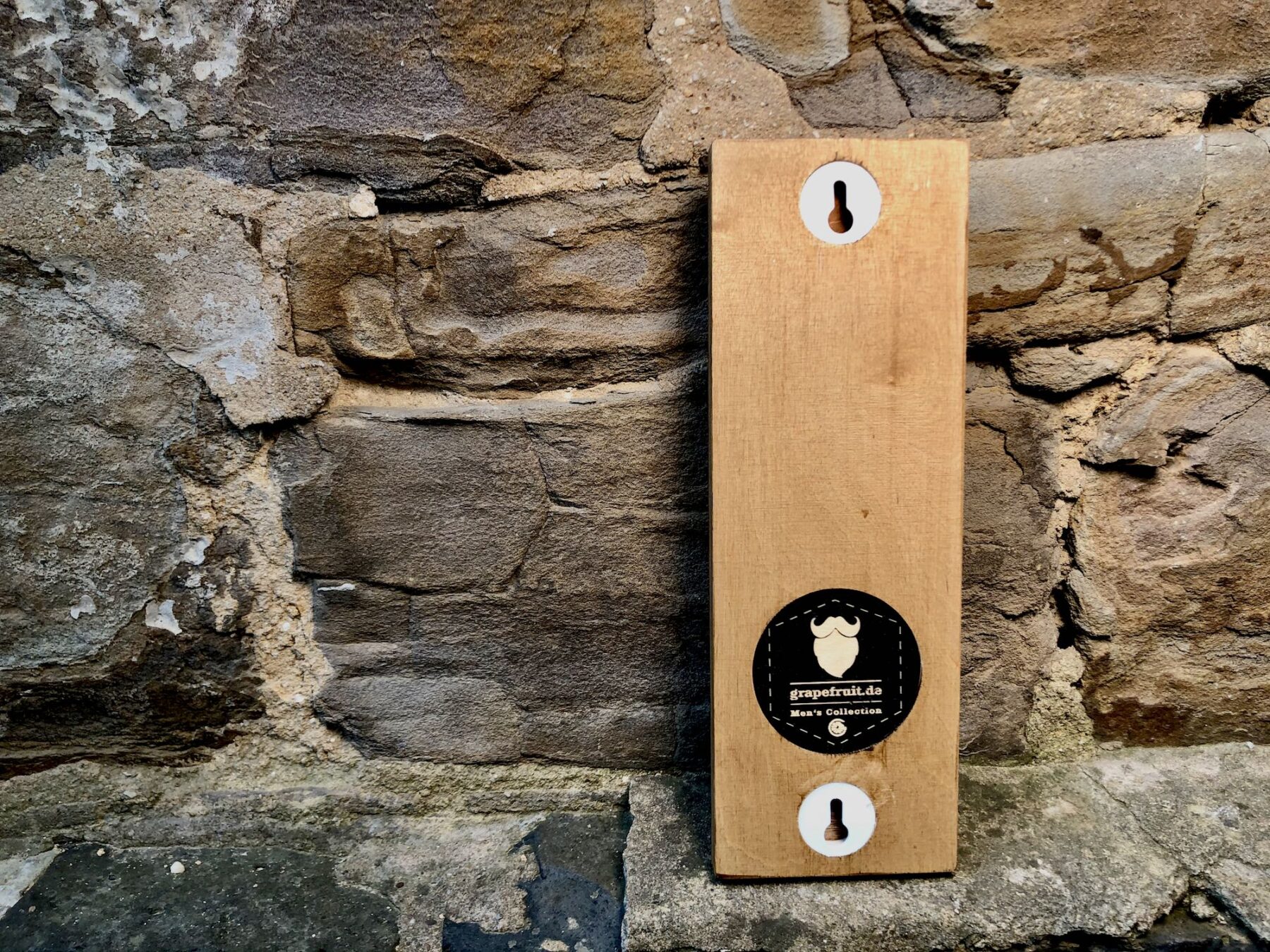 Vatertag Personalisierter Wand-Flaschenöffner “Danke Papa” aus Holz mit Supermagnet