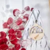 Weihnachten Weihnachtskugel Eukalyptus-Blätter mit Namen in Wunschfarbe – Christbaumkugel Christbaumschmuck Weihnachtsbaumkugel mit Makramee-Band