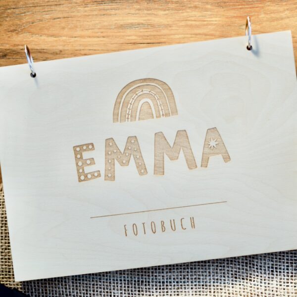 Erinnerungsbuch mit Regenbogen Fotobuch Fotoalbum A4 aus Holz für Mädchen oder Kinder Gästebuch für Babyparty Geburtstag Taufe Erinnerungsbücher Erinnerungsbuch mit Regenbogen Fotobuch Fotoalbum A4 aus Holz für Mädchen oder Kinder Gästebuch für Babyparty Geburtstag Taufe