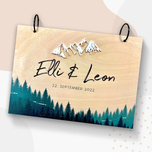 Gästebuch BERGLIEBE zur Hochzeit aus Holz Erinnerungsbuch Fotobuch Hochzeitsgeschenke Gästebuch BERGLIEBE zur Hochzeit aus Holz Erinnerungsbuch Fotobuch