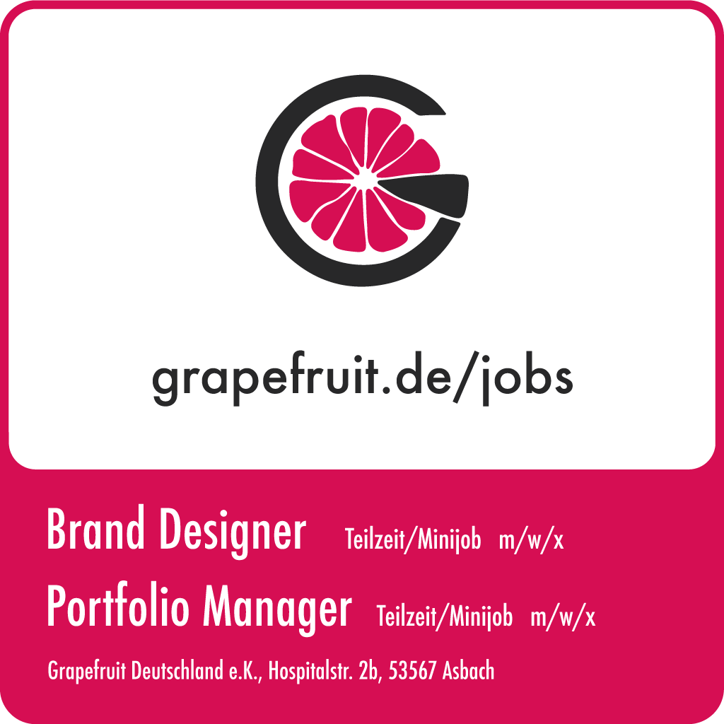 Jobs » Grapefruit® & Geschenkartikel