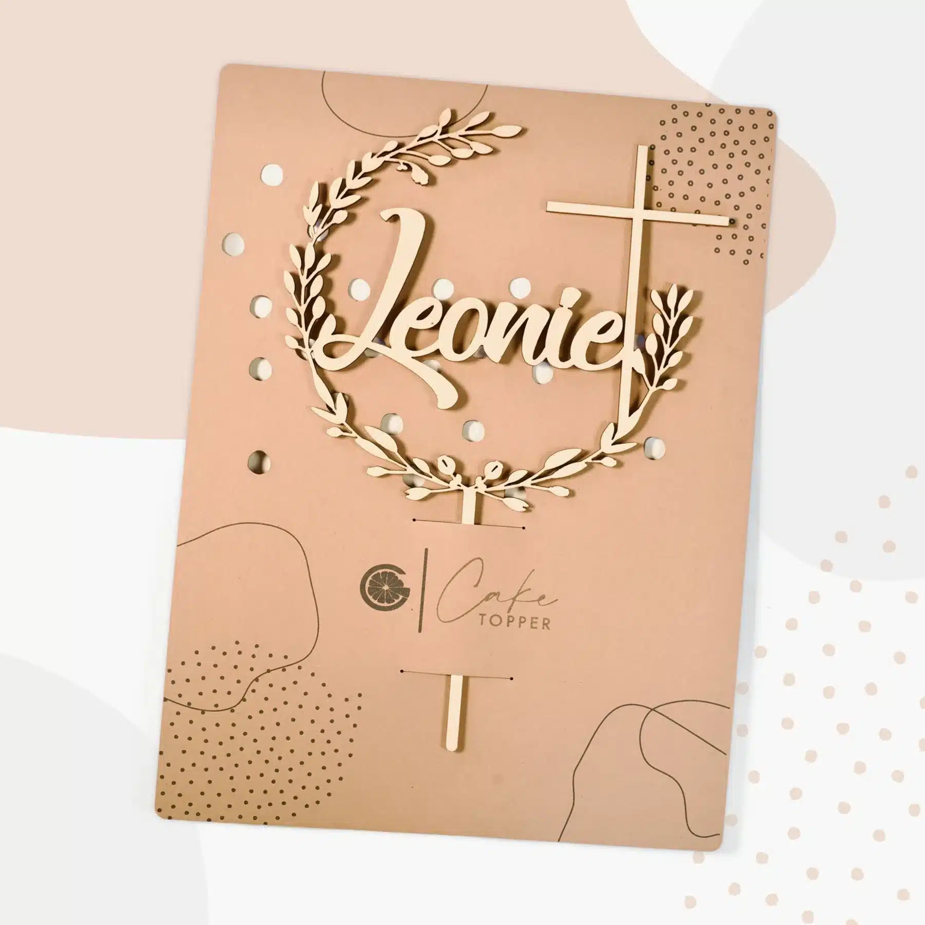 Grapefruit® Cake Topper zur Taufe Kommunion Konfirmation mit Name aus Acryl Personalisiert mit Kreuz Glaube Grapefruit® Cake Topper zur Taufe Kommunion Konfirmation mit Name aus Acryl Personalisiert mit Kreuz