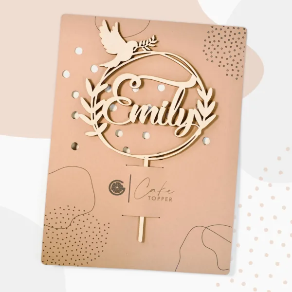 Grapefruit® Cake Topper zur Taufe Kommunion Konfirmation mit Name aus Holz Personalisiert mit Taube Cake Topper Grapefruit® Cake Topper zur Taufe Kommunion Konfirmation mit Name aus Holz Personalisiert mit Taube