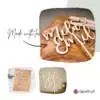 Hochzeitsdeko Grapefruit® personalisierter Cake Topper aus Holz mit individuellen Wunschnamen  Name, Geschenkidee, Vorname, Kuchendeko, Topper Kuchen, individuell (Hochzeit – Herz/Script)