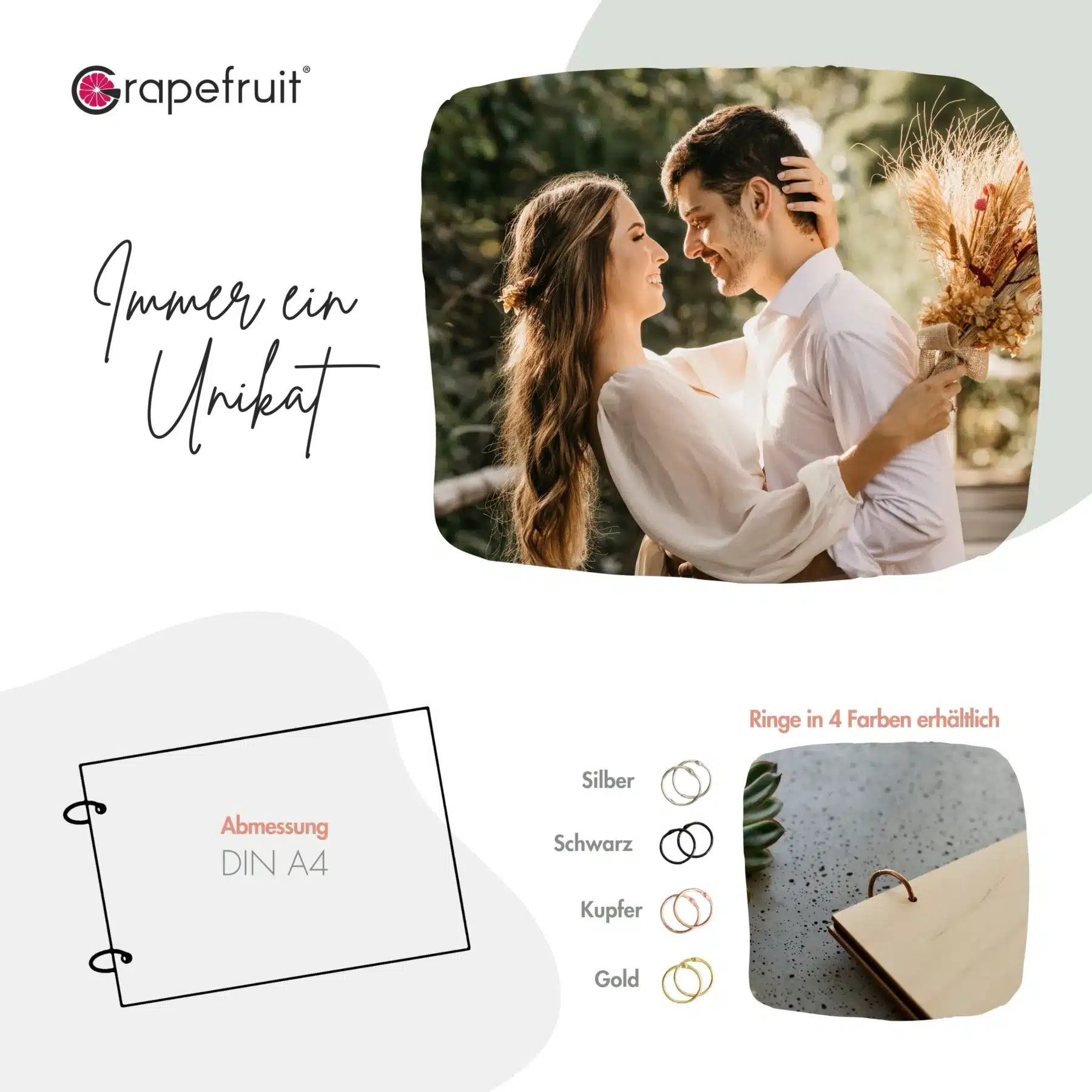 Edles Gästebuch zur Hochzeit – Erinnerungsbuch Fotobuch aus Holz – Modell Lena Gästebücher Edles Gästebuch zur Hochzeit – Erinnerungsbuch Fotobuch aus Holz – Modell Lena