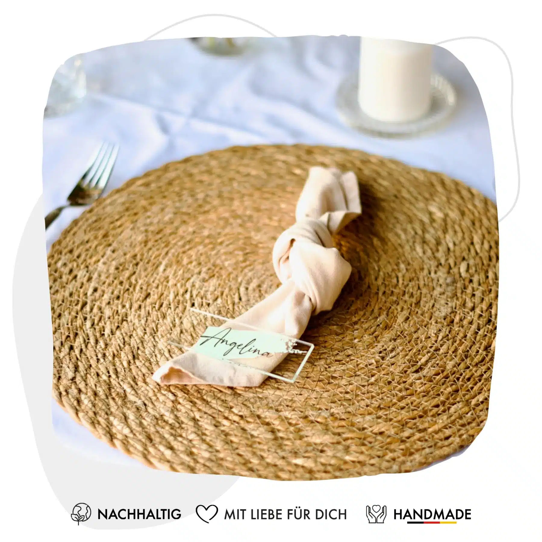 Tischkarten / Platzkarten für Geburtstage, Hochzeiten, Konfirmation & mehr Edle Platzkarten aus Acrylglas “Brush” Platzkarten Namensschilder Hochzeit