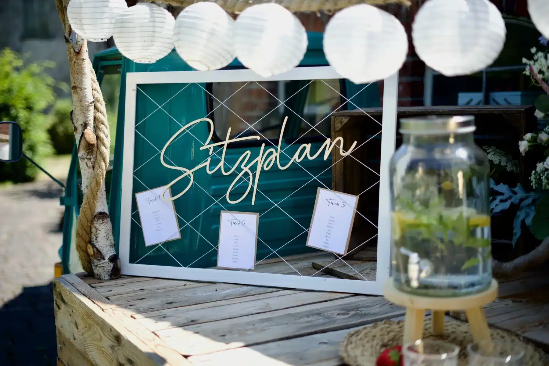 Hochzeitsdeko Individueller Hochzeitsschriftzug – Gestaltbar in Farbe und Material