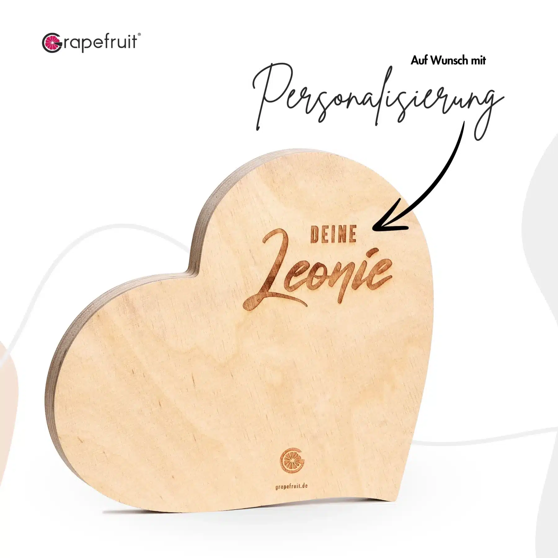 Grapefruit® Geschenk-Herz aus Holz zum Muttertag – Engel ohne Flügel – mit Trockenblumen Geschenk-Herz Grapefruit® Geschenk-Herz aus Holz zum Muttertag – Engel ohne Flügel – mit Trockenblumen