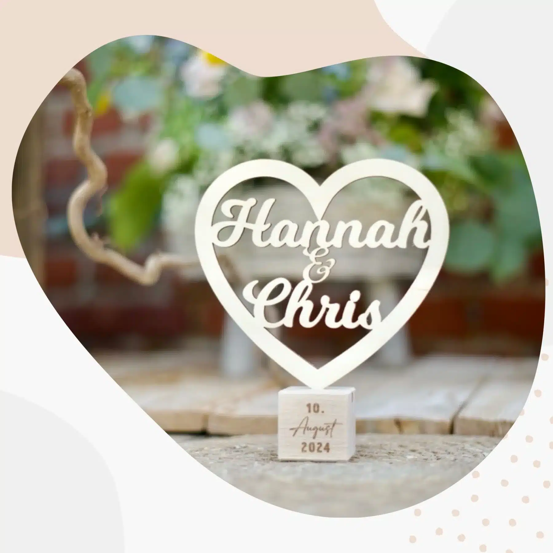 Hochzeitsgeschenk Holz | Personalisiertes Geschenk zur Hochzeit, Geburtstag oder Jahrestag Valentinstag Hochzeitsgeschenk Holz | Personalisiertes Geschenk zur Hochzeit, Geburtstag oder Jahrestag