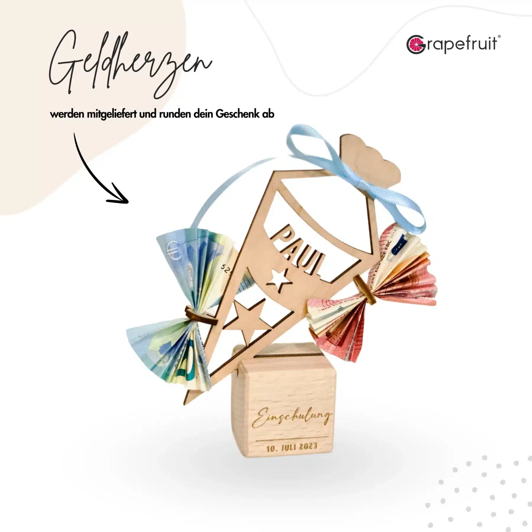 Einschulung Geschenk zur Einschulung aus Holz Schultüte – Stern